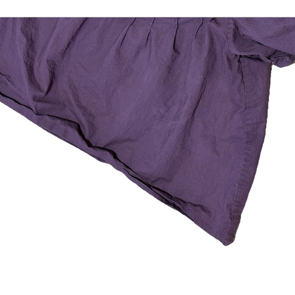 Richer Poorer Babydoll Top Sz Small Cotton Puff Sleeve Blouse Cropped Shirt - Picture 4 of 5